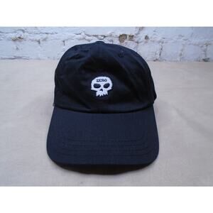 Zero Skateboard Skull Logo Embroidered StrapBack Hat Cap in Black